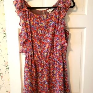 Floral knee length dress